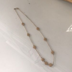 Banana republic long gold necklace